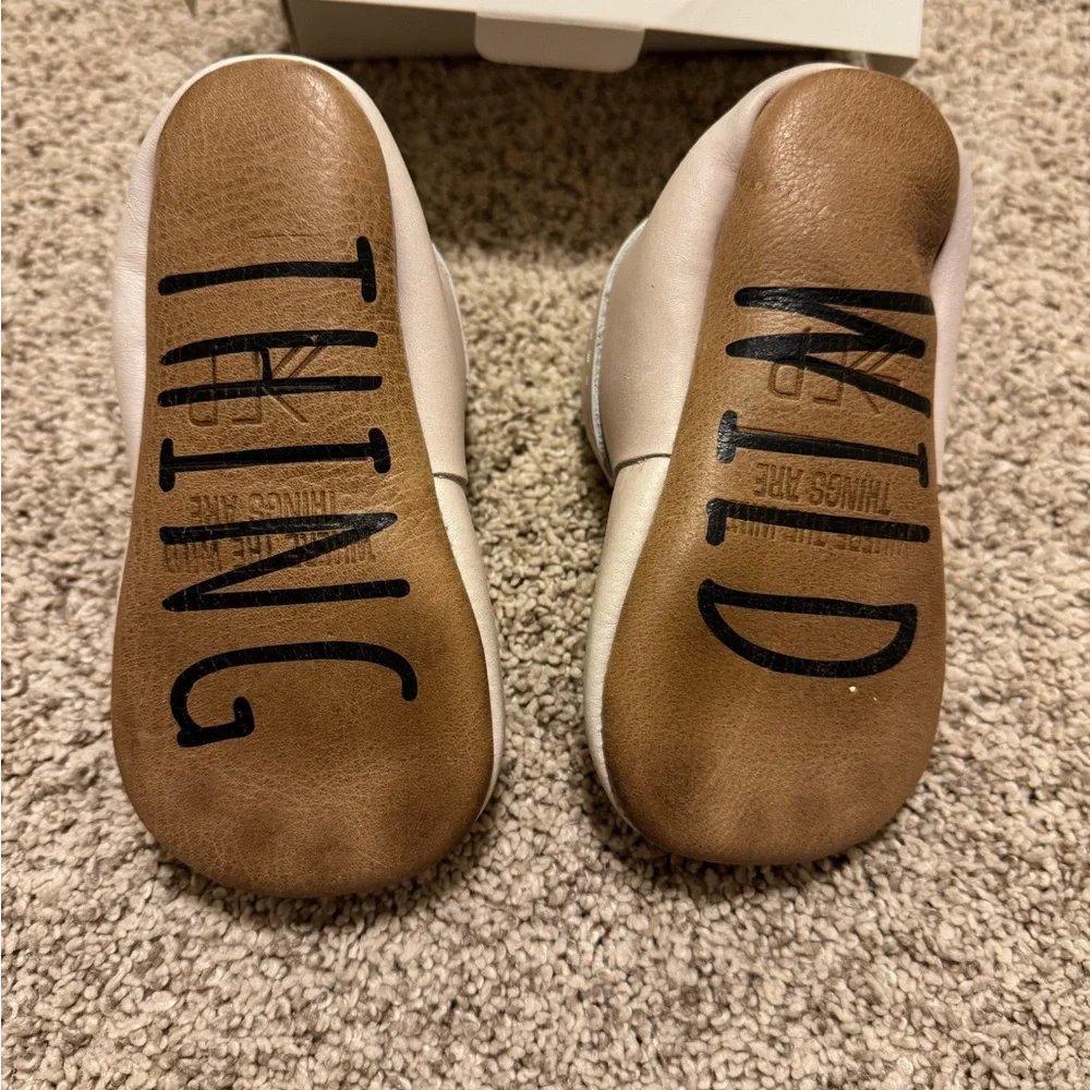 Freshly Picked Cream Moccasins Soft Sole Shoes